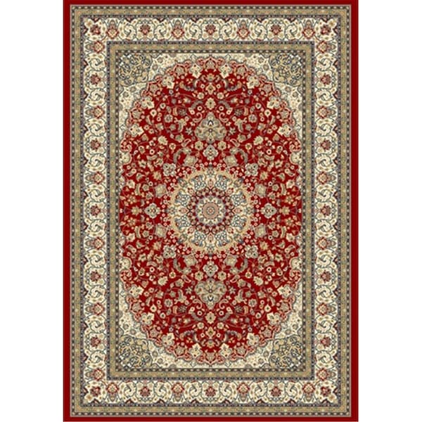 Dynamic Rugs Ancient Garden 7 ft. 10 in. x 11 ft. 2 in. 57119-1414 Rug - Red/Ivory AN912571191414 - main